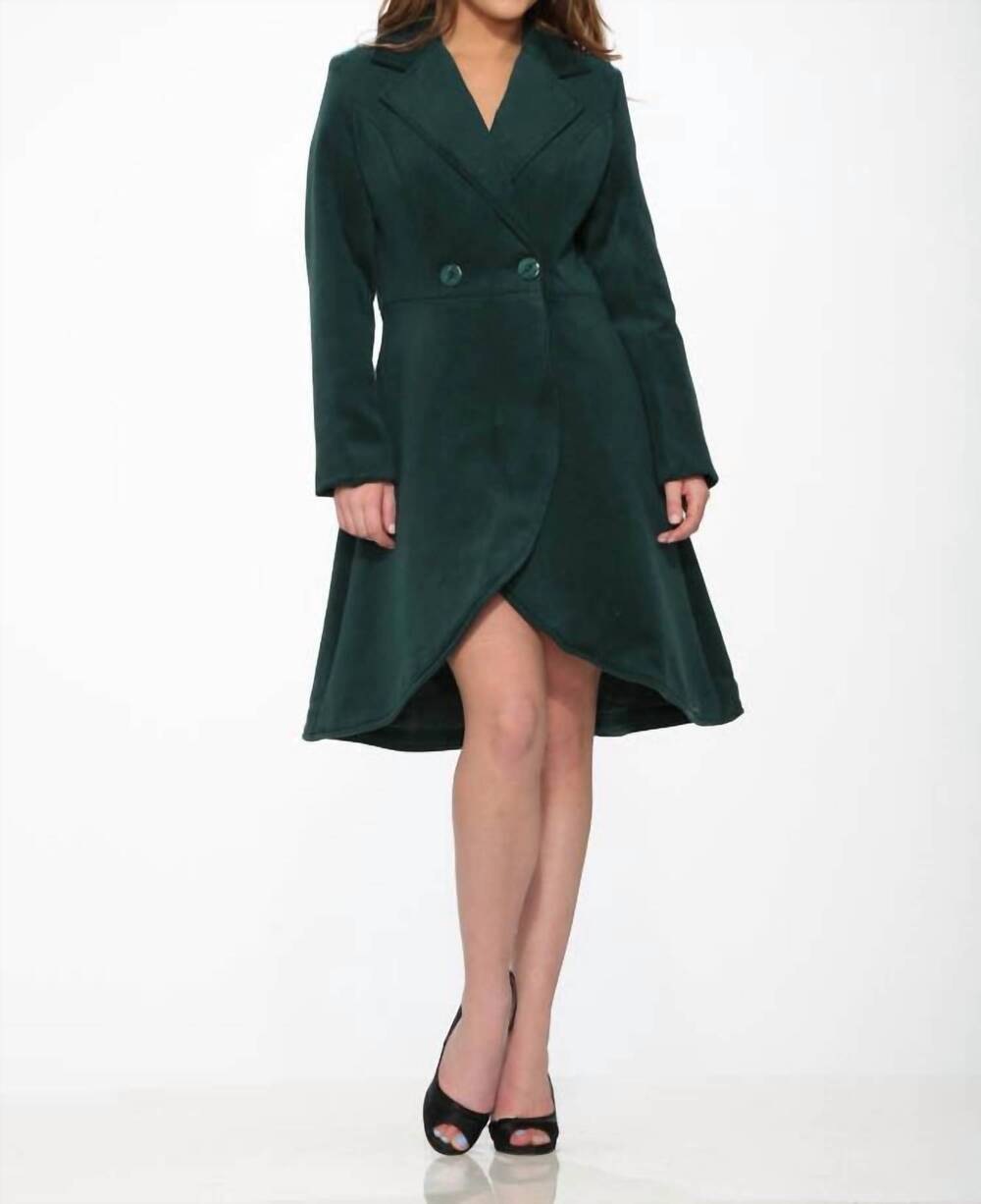 NEW ORCHID BLOOM katherine dress coat in green